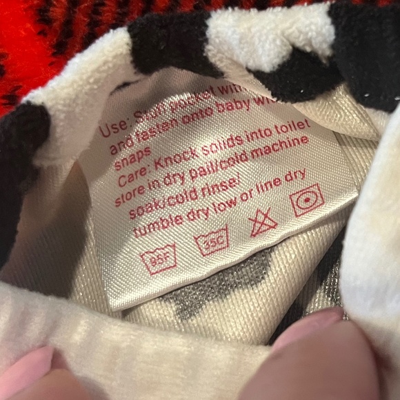 B 14    Alva Baby Cloth Diaper Cow Print - Picture 5 of 5